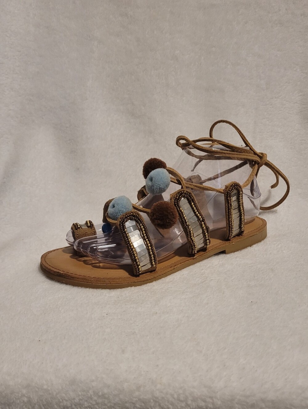 ​BP. (Brass Plum) Boho Glam Festival Lace Up Sandals Size 7M